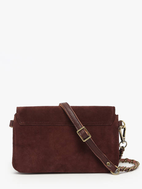 Cross Body Tas Vintage Leder Mila louise Violet vintage 3783VC ander zicht 3